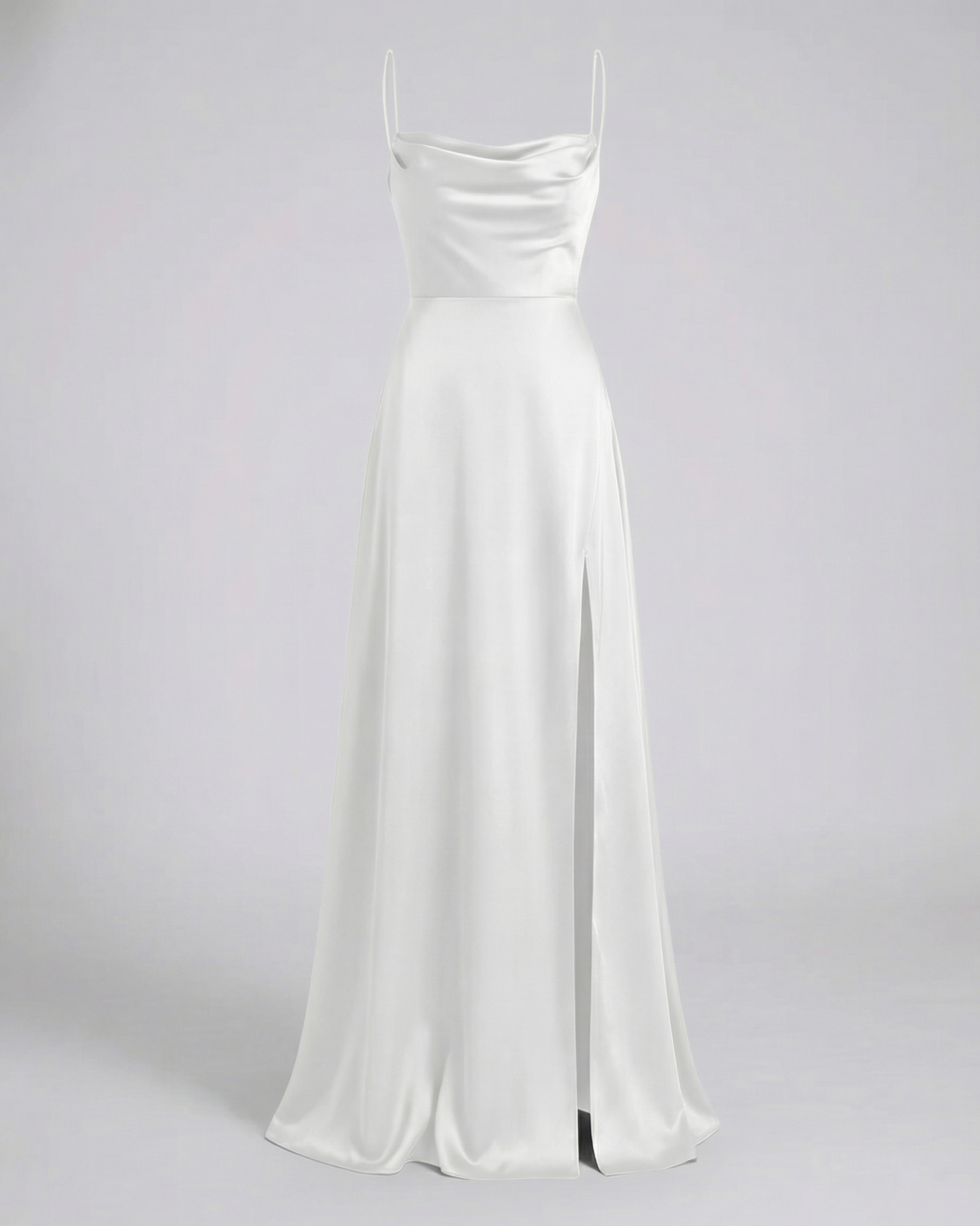 Niki | Women's Flowy Cowl Neck Maxi Dress with Slit