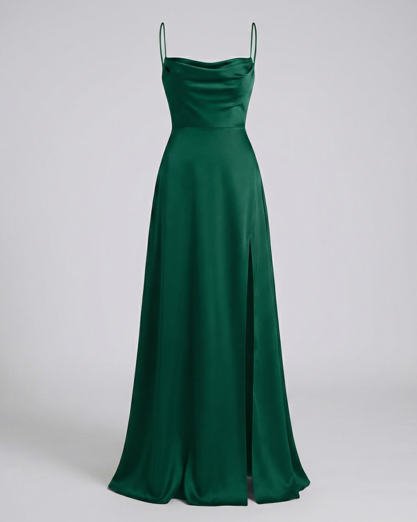Niki | Women's Flowy Cowl Neck Maxi Dress with Slit