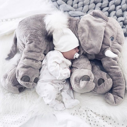 Elephant Plush Toy | Large Cushion and Elephant Comforter for Babies and Children