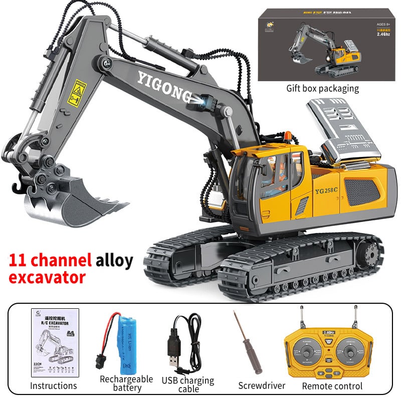 1:14 Scale Excavator Model, Ready-to-Run