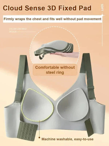🎁Super Gather Bra | Wireless Push-up Bra👍No More Sagging Breasts
