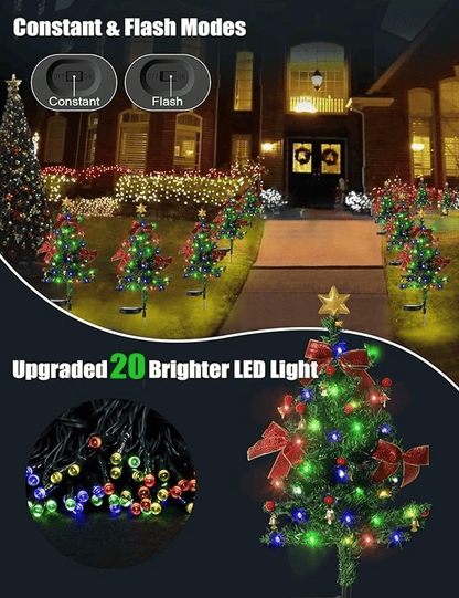 🔥Last Day 49%OFF - 🎄Solar Christmas Trees Lights Outdoor Decoration Waterproof