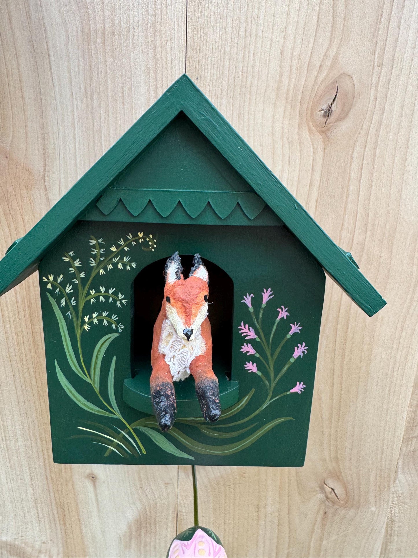 🦉Whimsical Kinetic Art Birdhouse Wall Decor