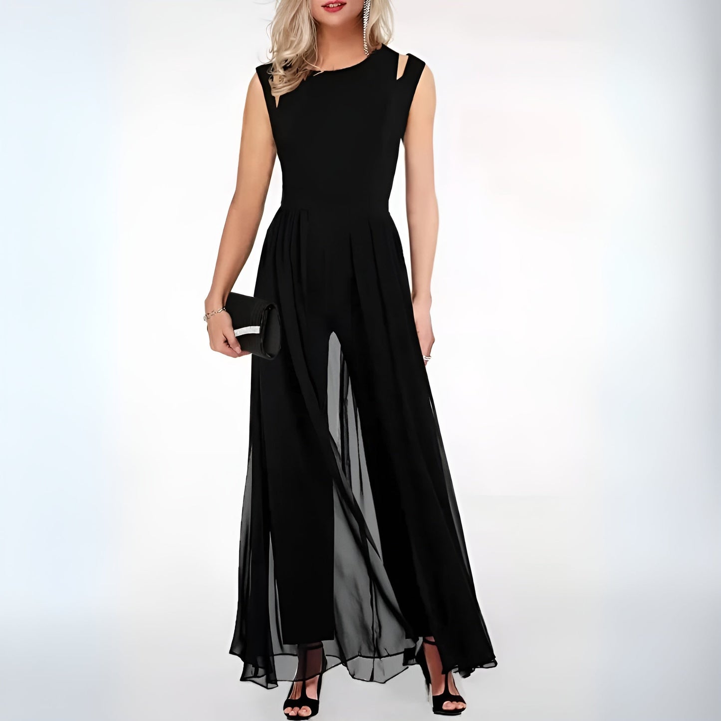 Niki | Women's Elegant Wide-Leg Jumpsuit