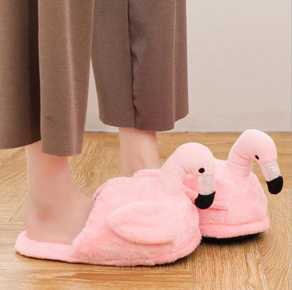 Cozy Flamingo House Shoes