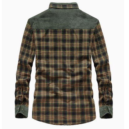 Men's Plaid Lined Shirt Jacket