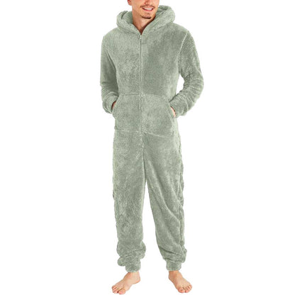 Fleece Jumpsuit Men - Warm & Cozy Overall