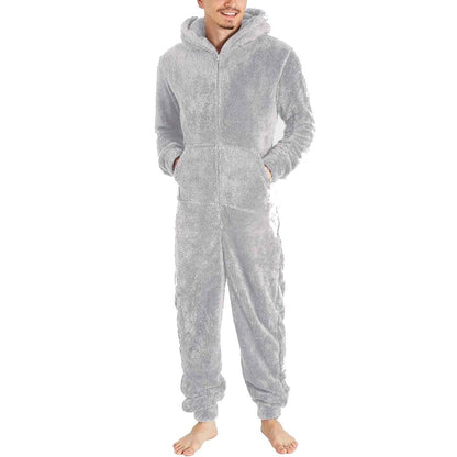 Fleece Jumpsuit Men - Warm & Cozy Overall