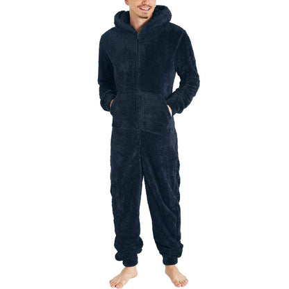 Fleece Jumpsuit Men - Warm & Cozy Overall