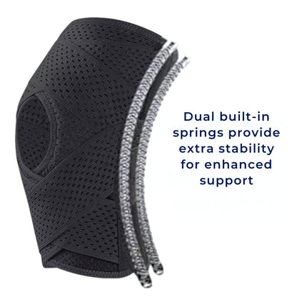 FlexGuard Knee Pads | with Support Compression Springs and Tension Strap - for Stability - Pain Relief and Protection Niki