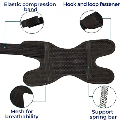FlexGuard Knee Pads | with Support Compression Springs and Tension Strap - for Stability - Pain Relief and Protection Niki