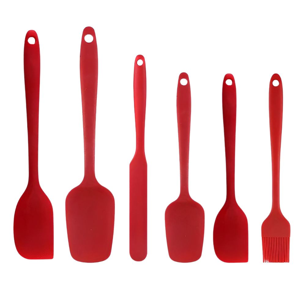 Silicone Utensil Set | 6 Piece Baking & Cooking Tools