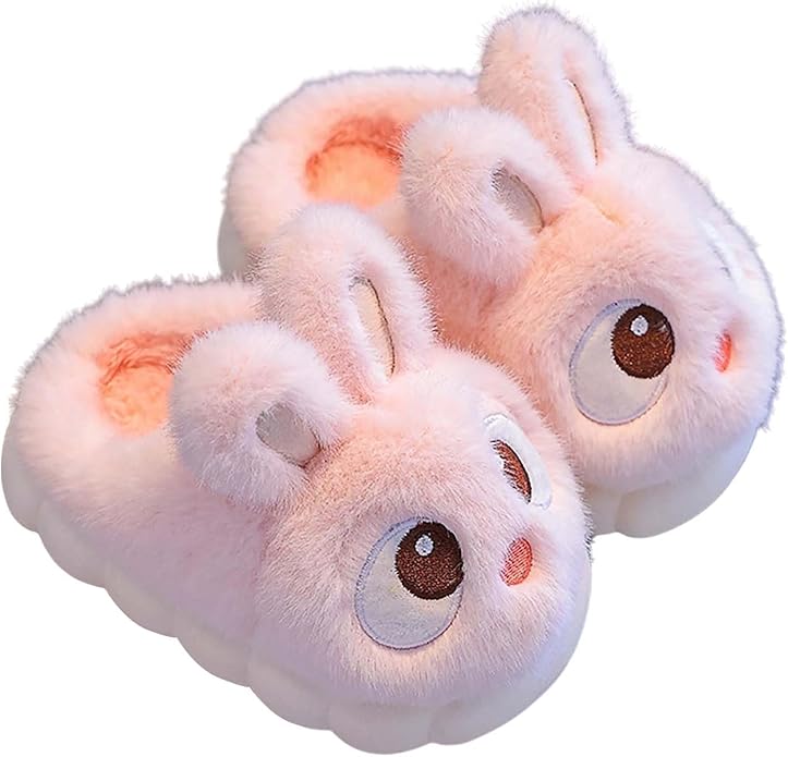 Kids' Plush Bunny House Shoes