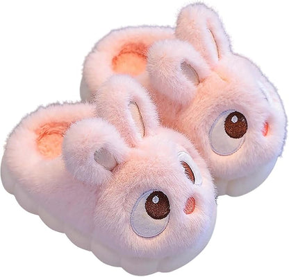 Kids' Plush Bunny House Shoes