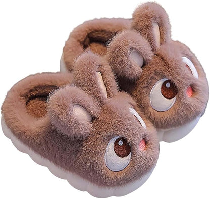Kids' Plush Bunny House Shoes