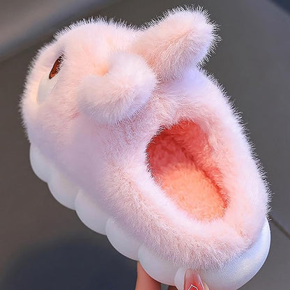 Kids' Plush Bunny House Shoes