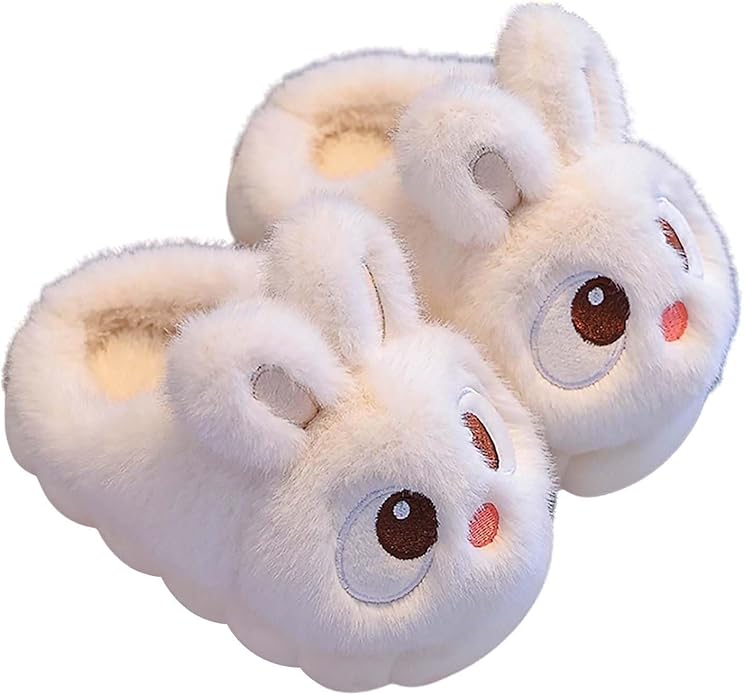 Kids' Plush Bunny House Shoes