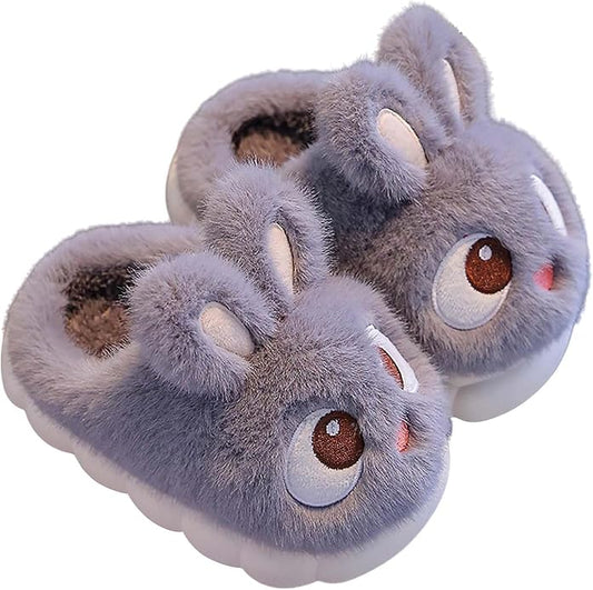 Kids' Plush Bunny House Shoes