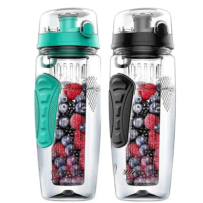 Fruit Infuser Bottle with Long Infuser Case and Time Indicator