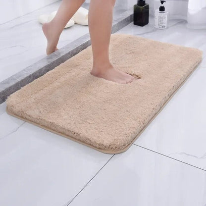 Plush Shag Bath Mat with Non-Slip Back