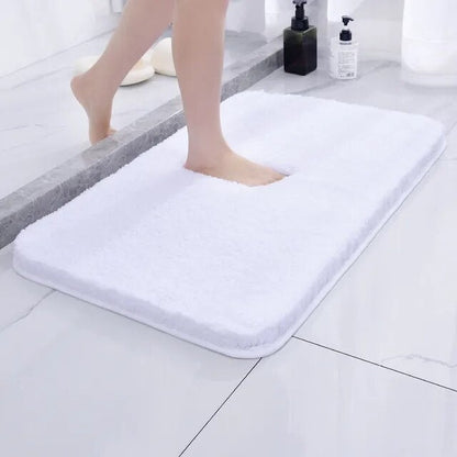 Plush Shag Bath Mat with Non-Slip Back