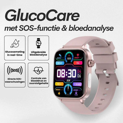 GlucoCare SOS - with SOS function incl. fall detection and certified blood glucose measurement (2025) - Original
