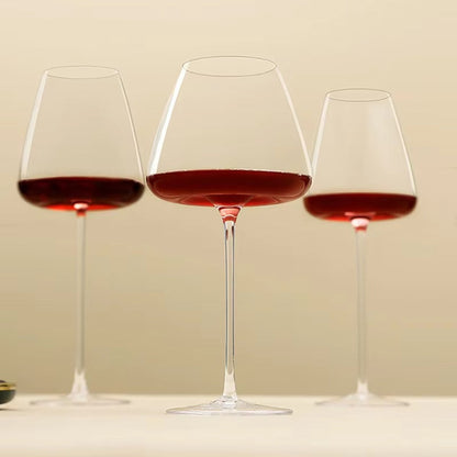 Handmade Wine and Champagne Glasses Set with Refined Design