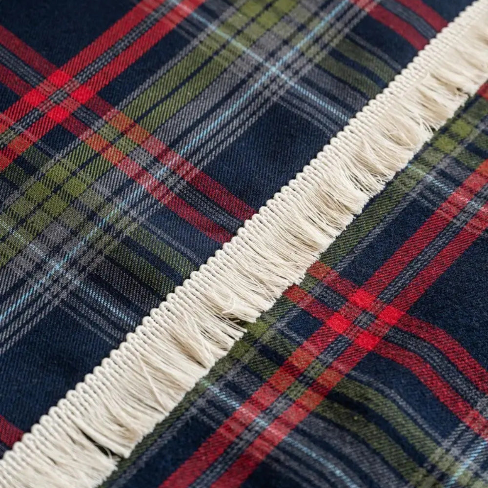 Cottage Plaid Sofa Throw