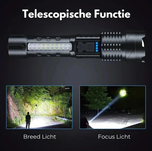5000 Lumen Powerful Tactical Flashlight with USB