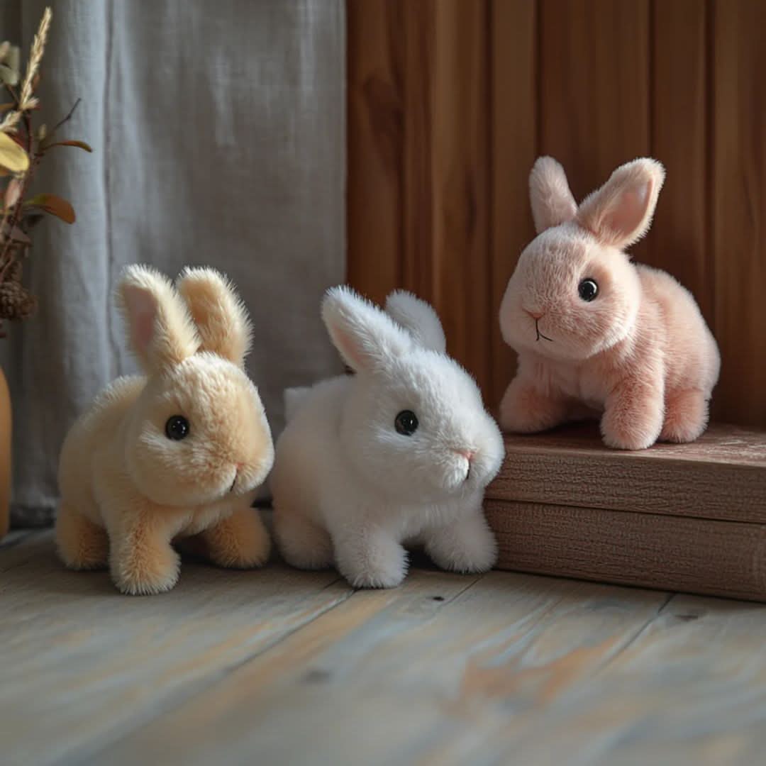 HoppiLoom Interactive Bunny – Plush Jumping Toy for Kids