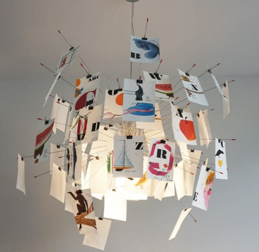 Ingo Maurer Zettel DIY Chandelier Customizable Lighting For Any Room | Ingo Maurer Zettel