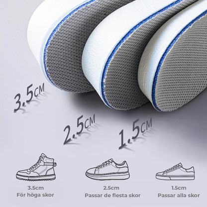 Insoles - gain height, up to 3.5cm