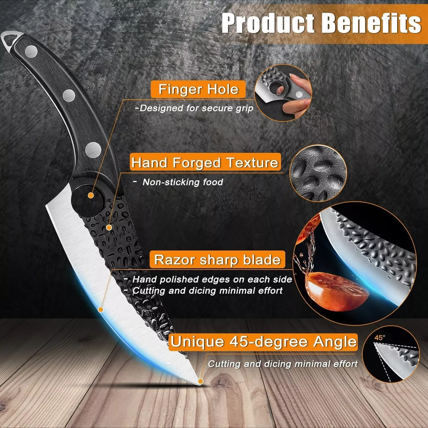 Kitchen Knife for Home & Pro Chefs