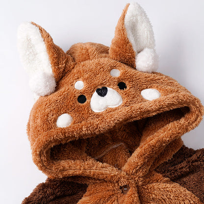 Cute Red Panda Hooded Pajama Set
