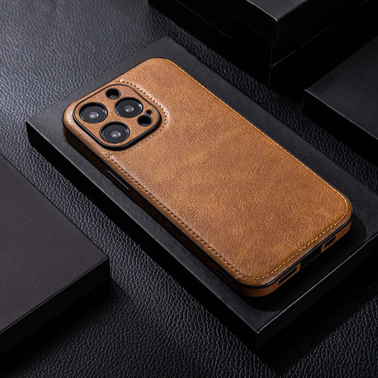 Premium Leather iPhone Protective Case