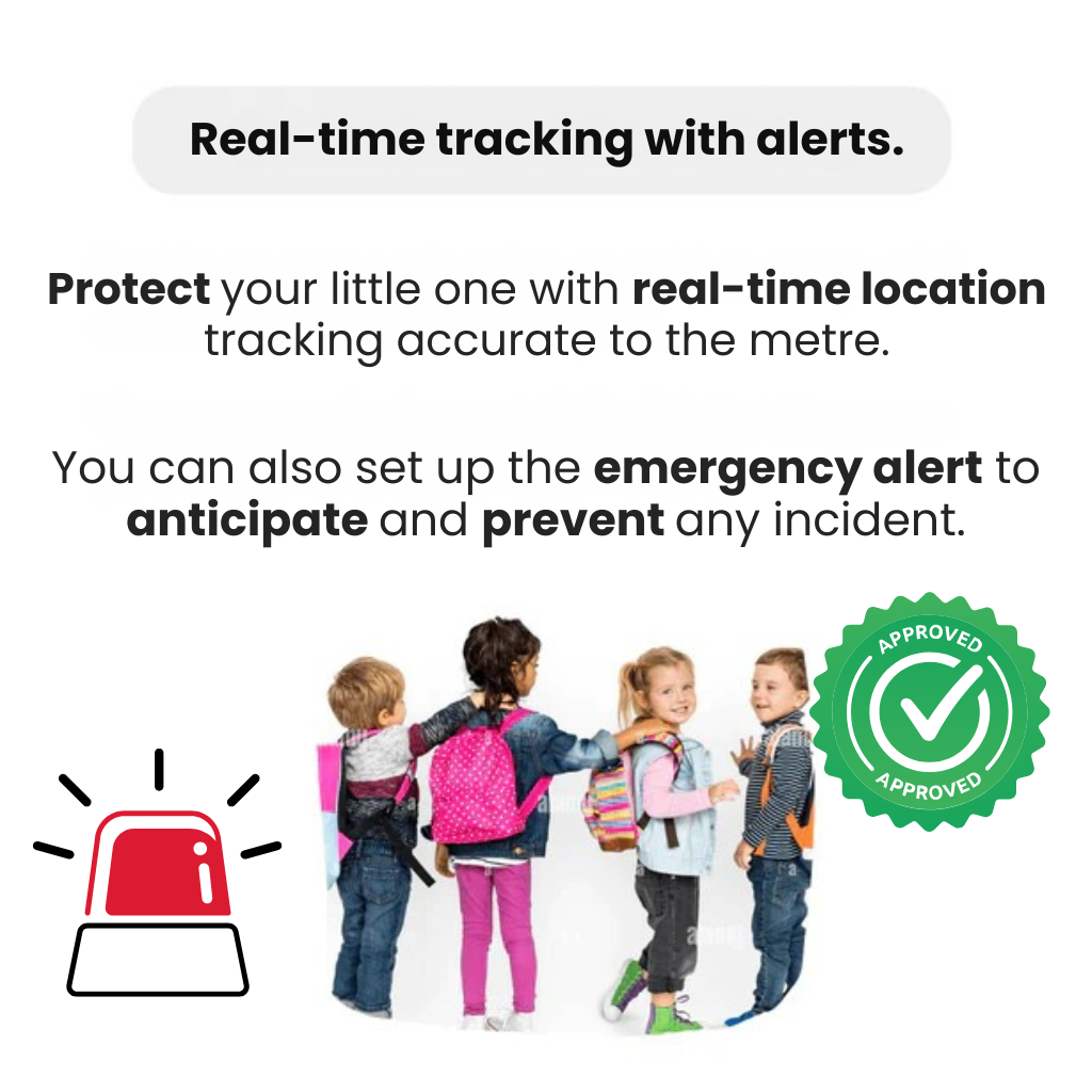 KidiSafe | Waterproof Child GPS Tracker Live Location & SOS