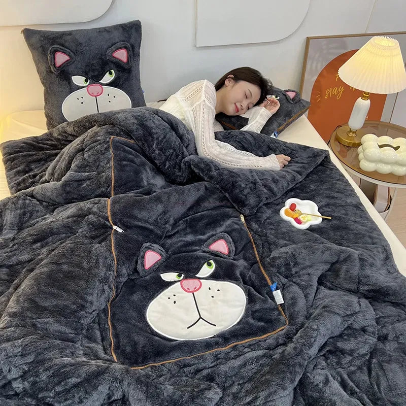 Plush Blanket and Pillow Set for Ultimate Comfort