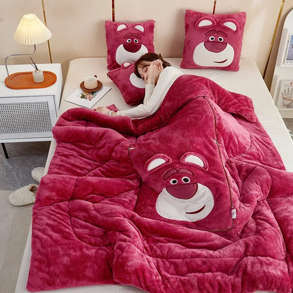 Plush Blanket and Pillow Set for Ultimate Comfort