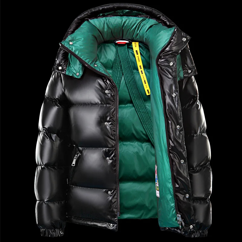 Quilted Puffer Jacket with Hood and Long Sleeves