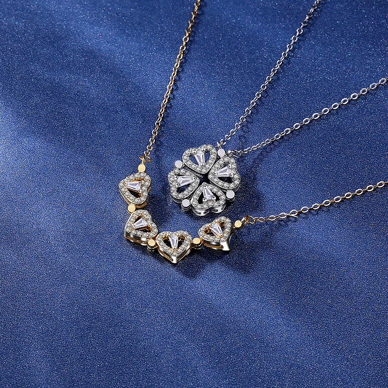 Magnetic Clover Necklace - Love & Luck