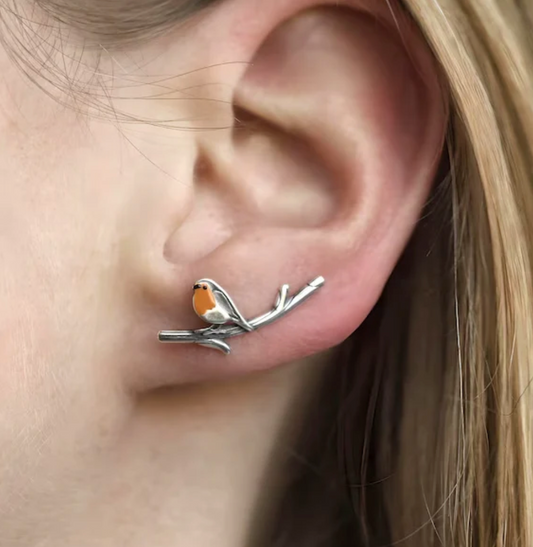 LuckFeather | Handmade Tinted Glass Earrings for Spring