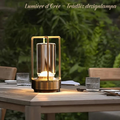 Lumière d'Orée – Wireless design lamp in crystal and metal