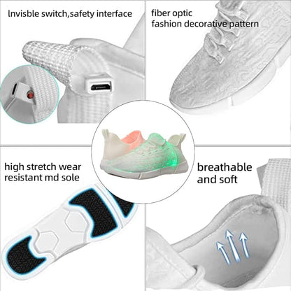 Men's Luminous Fiber Optic Sneakers