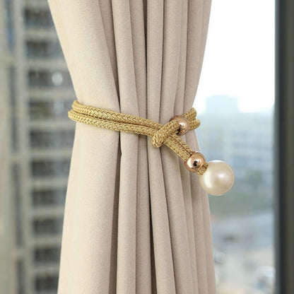 Pearl Accent Curtain Tie Backs | 2 Pc Set