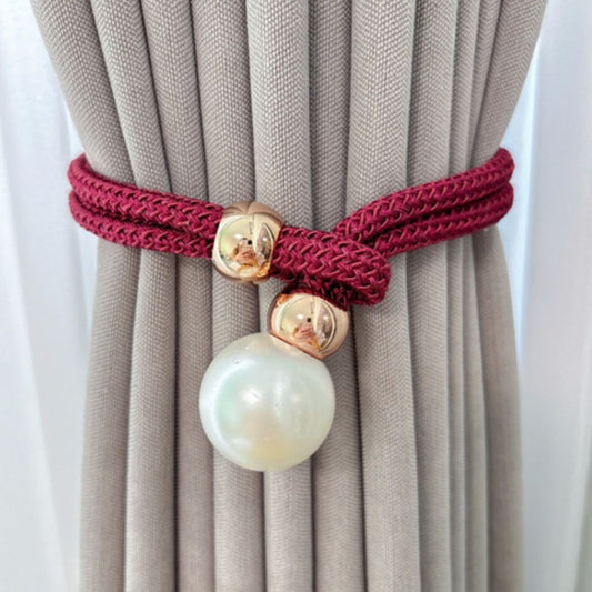 Pearl Accent Curtain Tie Backs | 2 Pc Set