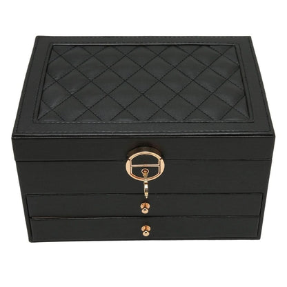 Leather Jewelry Organizer Box for Stylish Storage