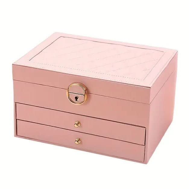 Leather Jewelry Organizer Box for Stylish Storage