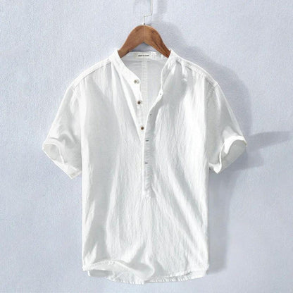 Men's Relaxed Linen Blend Casual Shirt