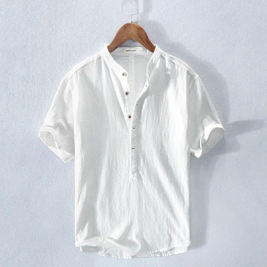 Men's Relaxed Linen Blend Casual Shirt