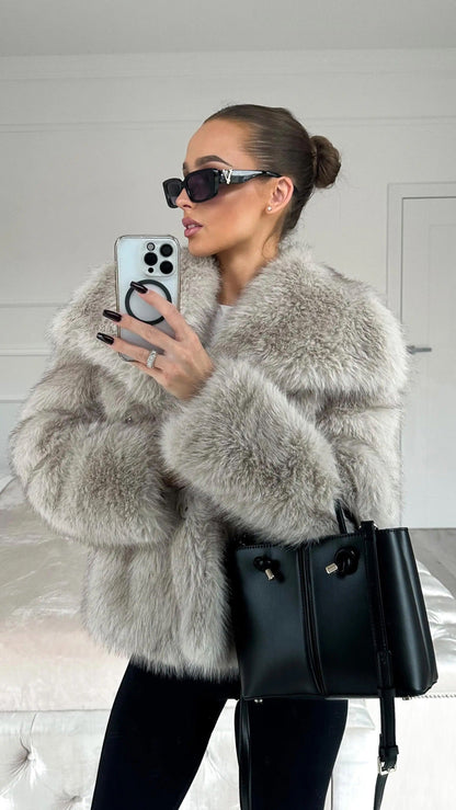Luxurious Faux Fur Jacket